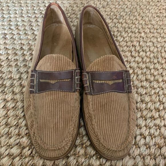 G.H. Bass Weejuns Corduroy & Leather sz 12 - Picture 1 of 5